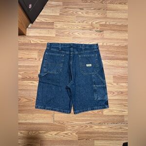 Wrangler Carpenter Jean Shorts Mens 36 64WC2ZD Workwear Denim Cargo Pockets Y2K